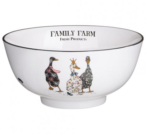 Салатник "FAMILY FARM" 263-1412, диаметр 17,5 см