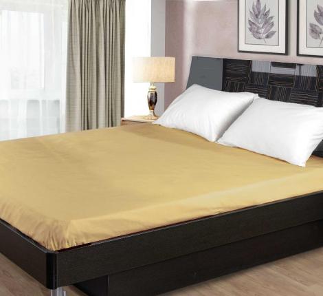 Простыня на резинке "Primavelle" Сатин 90х200, Бежевый