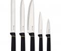 Набор кухонных ножей (5 шт.) и приборов "AGNESS" 671-221, 11 предметов