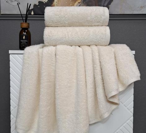 Комплект махровых полотенец "Kazanov.A." Teddy (айвори), 50х90+70х140