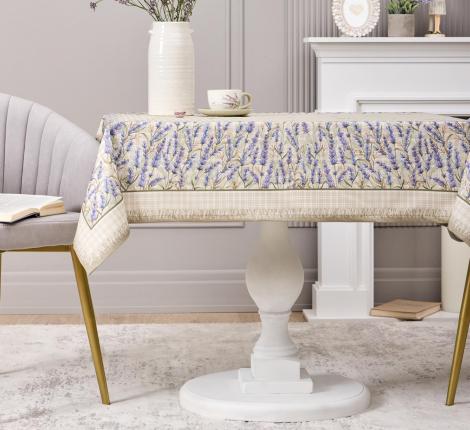 Скатерть с пропиткой "ДУША ПРОВАНСА" 110х140 см, бежевый