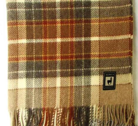 Плед INCALPACA (55% шерсть альпака, 45% шерсть мериноса) PP-12, 170x210