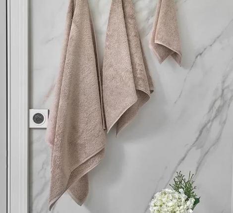 Полотенце микрокоттон Luxberry "TEDDY" 70x140, серо-бежевый