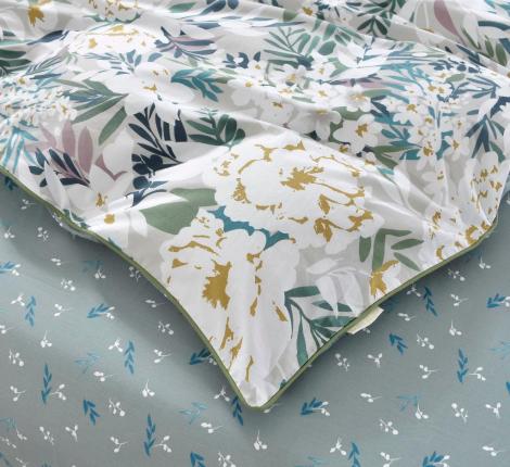 Постельное белье "Sofi de Marko" Монпелье (зеленый) Сатин, Семейный