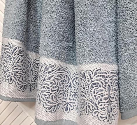 Комплект махровых полотенец "Kazanov.A." Dolce (деним), 50х90+70х140