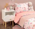 Постельное белье "Siberia" Единорог (розовый) Ранфорс, 1,5 спальный