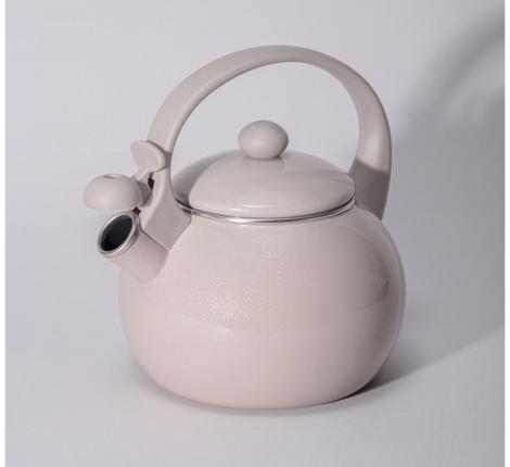 Чайник эмалированный со свистком "CHARM", 2,2 л (кофейный)