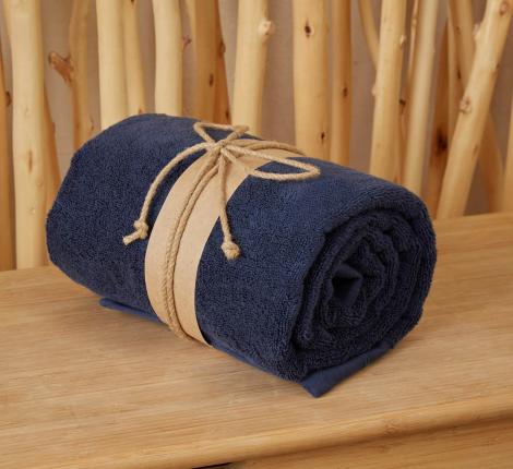 Полотенце для СПА Шанти 84х152, темно-синий