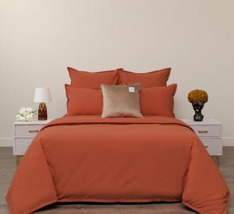 Постельное белье "Sofi de Marko" Саммер (оранжевый) Варёный хлопок, 1,5 спальный