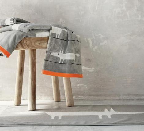 Полотенце "Blanc des Vosges" MR FOX PERLE велюр/жаккард, 30х50