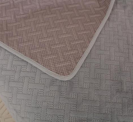 Комплект накидок на диван "Tango" Sofa 90x160 (1 шт.), 90x210 (1 шт.), светло-серый