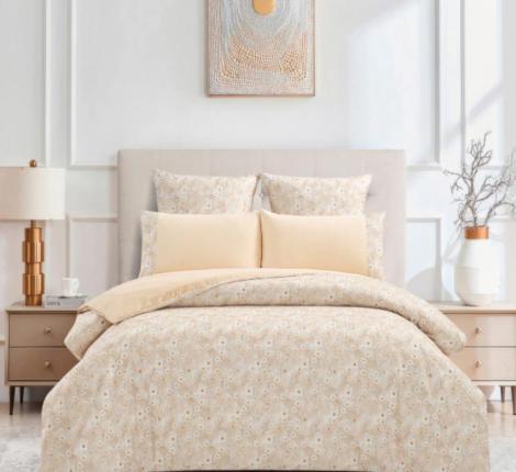 Постельное бельё "KARTEKS" жаккардовый сатин АКВАРЕЛЬ CVP 06, 2 спальный