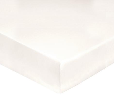 Простынь на резинке "Blanc des Vosges" перкаль, 160х200 nougat (кремовый)