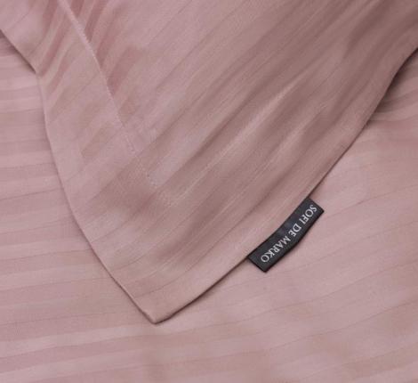 Постельное белье "Sofi de Marko" Моне (чайная роза) Страйп Сатин, 1,5 спальный