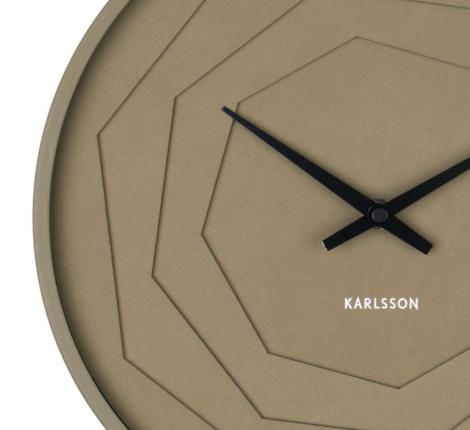 Часы настенные Karlsson "LAYERED ORIGAMI" (зелёный), 30х30х4,5 см