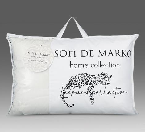 Подушка средняя "Sofi de Marko" Leopard (белая), 50х70