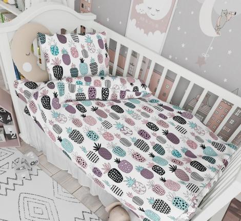 Постельное белье "Valtery" "Ананасы" Поплин, Детский