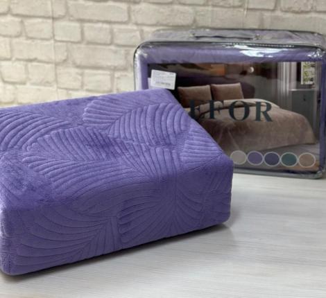 Покрывало велюровое "EFOR PREMIUM" УЗОР 240х260, сиреневый