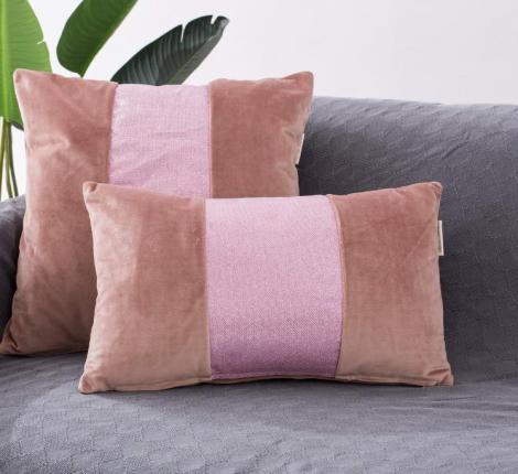 Наволочка декоративная "Sofi de Marko" Амели (пепел.роза) Велюр, 30х50 (1шт.)