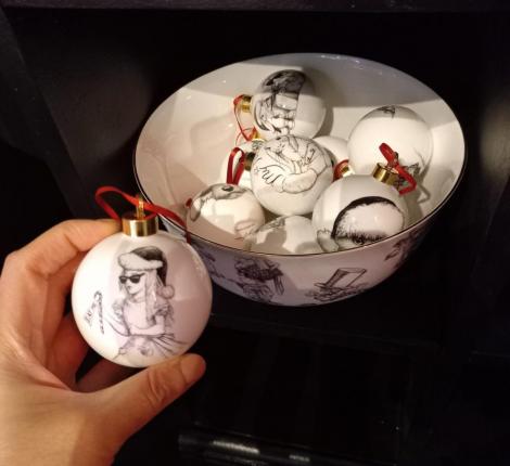 Шарик фарфоровый Rory Dobner "RAFFERTY REINDEER", диаметр 8 см