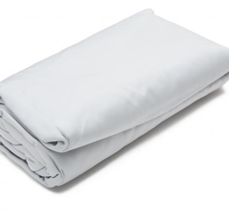 Простынь на резинке "Blanc des Vosges" сатин-делюкс, 180х200х30 blanc (белый)