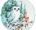 Тарелка закусочная "ЛЕСНАЯ СКАЗКА" СОВА 409-160, диаметр 20,5 см