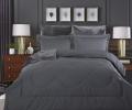 Постельное белье с одеялом "Kazanov.A" Lindor Premium (графит) Egypt Cotton, Евро