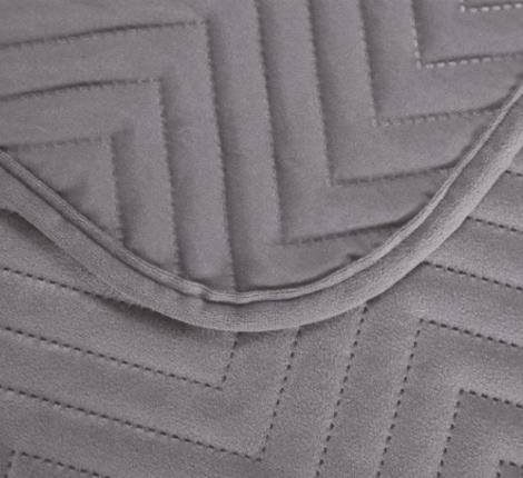 Покрывало из бархата "KARTEKS" 02, 200х220 (серый)