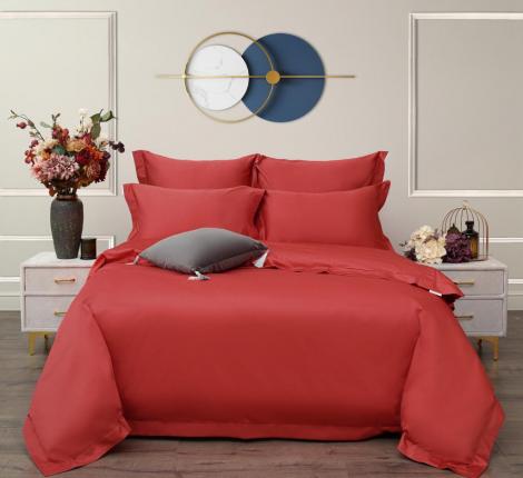 Постельное белье "Sofi de Marko" Моно (коралл) Сатин ДеЛюкс, Евро