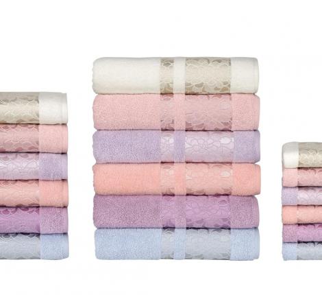 Набор махровых полотенец KARACAN "Ceylan", 30х50-6 шт.