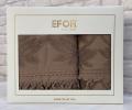 Набор махровых полотенец EFOR (50*90, 70*140) BARBERY NEW COTTONI (тёмно-кофейный)