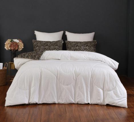 Постельное белье с одеялом "Kazanov.A." Лансер (трюфель жемчуг) Сатин, Евро