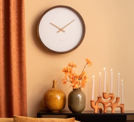 Часы настенные Karlsson "ANCHO" LARGE (темное дерево), 50х50х8 см