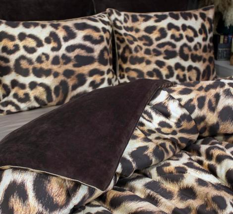 Постельное белье с одеялом "Kazanov.A." Роберто Франко Premium (капучино трюфель) Велюр/Egypt Cotton, Евро