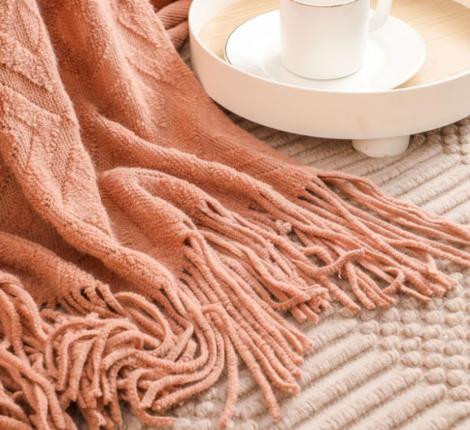 Плед вязаный PA-16, 130х200