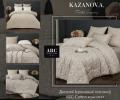 Постельное белье с одеялом "Kazanov.A." Дюпрей (кремовый платина) Велюр/Egypt Cotton, Евро