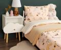 Постельное белье "Siberia" Собачки (розовый) Ранфорс, 1,5 спальный