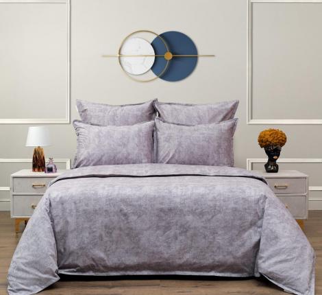 Постельное белье "Sofi de Marko" Стефани (серый) Сатин, Семейный