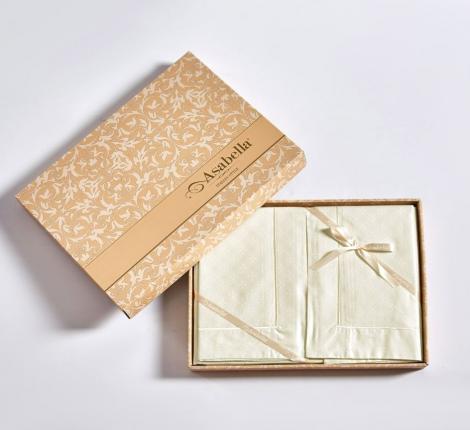 Постельное белье "Asabella" 2218-6 Жаккард, Евро