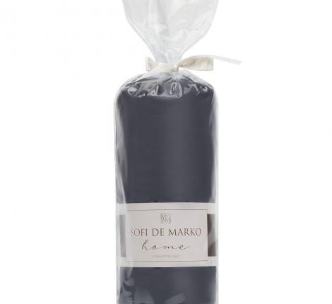 Простыня на резинке "Sofi de Marko" Мармис (антрацит) Сатин, 180х200х30