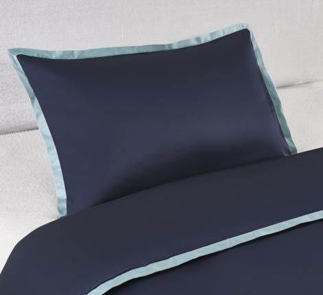 Постельное бельё Sharmes Solid «Coctail» 1,5 спальный, Темно-синий/Голубая бирюза