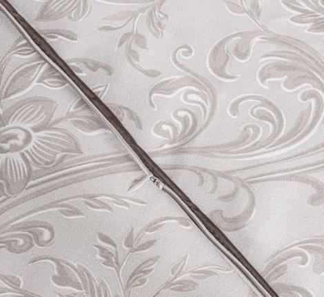 Постельное белье "DO&CO" Сатин DELUX ELLAN (бежевый), Евро