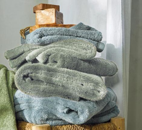 Полотенце махровое "Blanc des Vosges" UNI KAKI (зеленый), 55х110