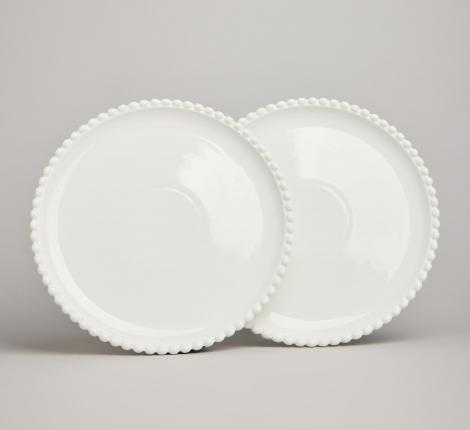 Набор обеденных тарелок 2 шт. "PEARL", 25,5*2 см