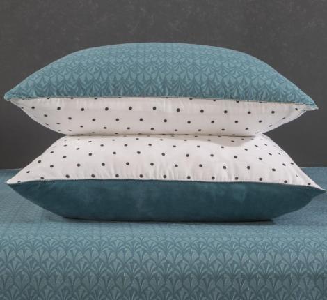 Постельное белье с одеялом "Kazanov.A." Луис (бирюза жемчуг) Велюр/Egypt Cotton, Евро