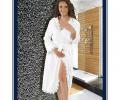 Халат женский махровый Maison D'or "DINA LONG" фиолетовый, XL(50)-XXL(52)