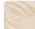 Простыня на резинке "Sofi de Marko" Морган (бежевый) Страйп-Сатин, 180х200х30