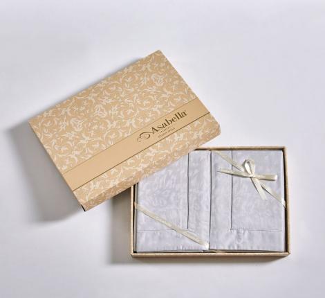 Постельное белье "Asabella" 2217-6 Жаккард, Евро