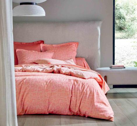 Постельное бельё "Blanc des Vosges" ARCANGUES garance сатин-жаккард, Евро