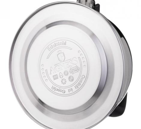 Чайник со свистком и складывающейся ручкой "AGNESS" 937-033, 3,0 л